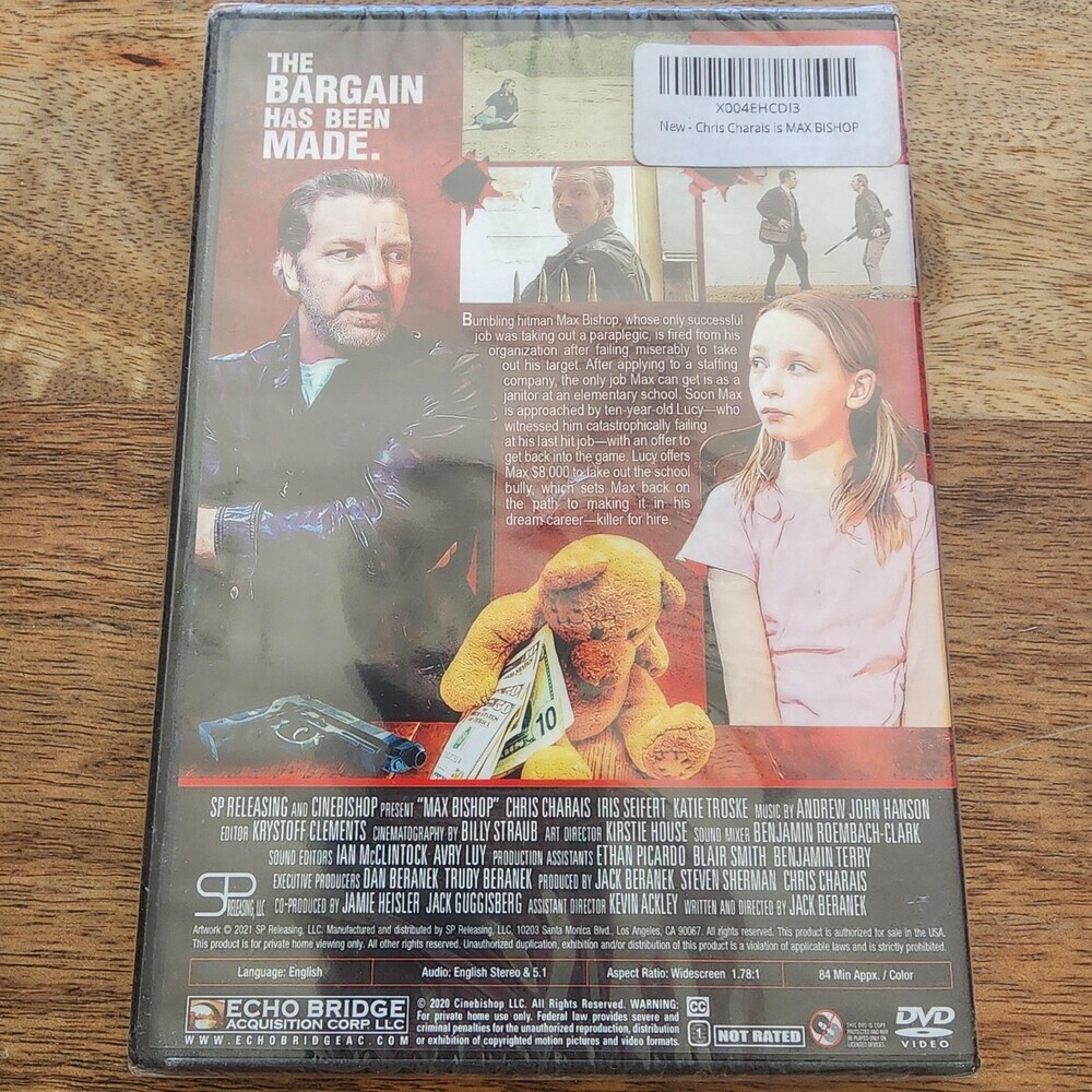 Max Bishop DVD Widescreen Chris Charais NR Crime Comedy Echo Bridge New Sealed - Picture 3 of 3